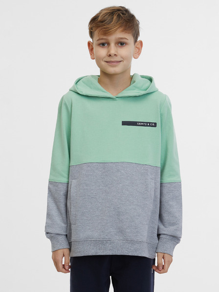 Sam 73 Grau-grünes Sweatshirt für Jungen SAM 73 Chip