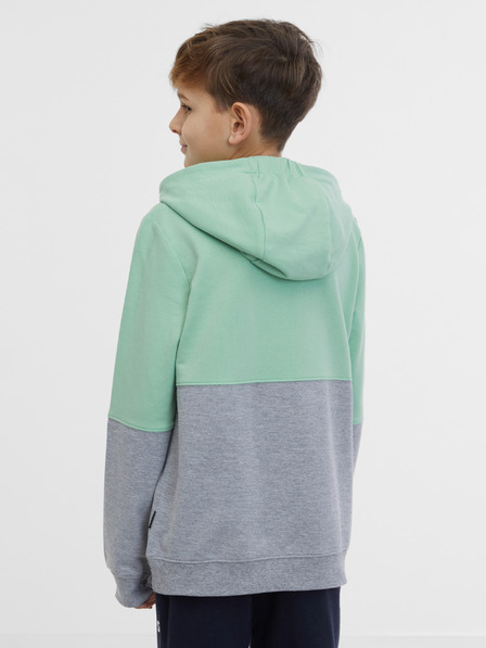Sam 73 Grau-grünes Sweatshirt für Jungen SAM 73 Chip