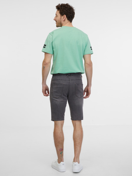 Sam 73 Graue Herren-Jeanshorts SAM 73 Claudio