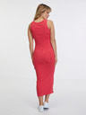 Sam 73 Korallfarbenes Basic-Maxikleid für Damen SAM 73 Rita