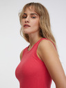 Sam 73 Korallfarbenes Basic-Maxikleid für Damen SAM 73 Rita