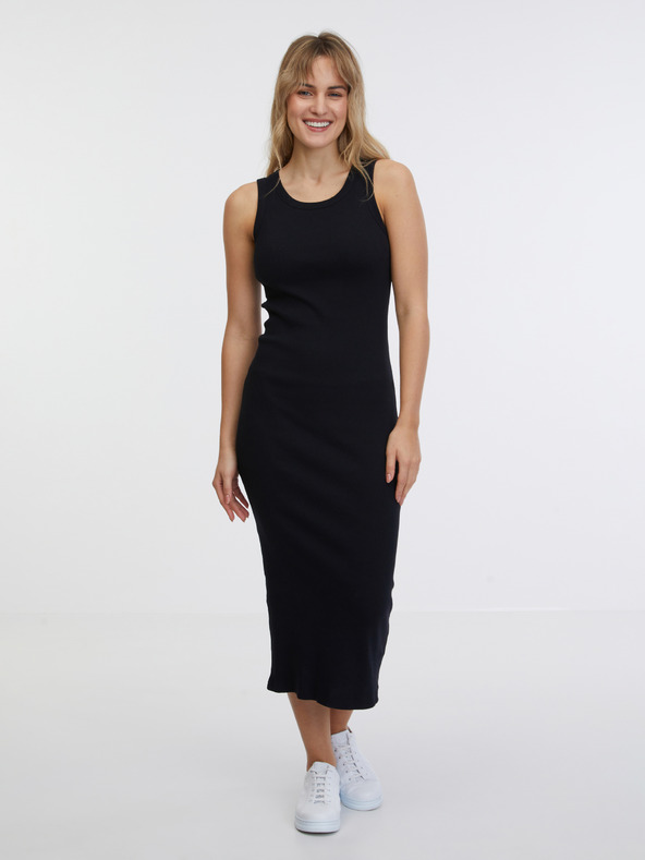 Sam 73 Schwarzes Basic Maxikleid für Damen SAM 73 Rita