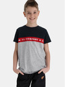 Sam 73 Graues und blaues Jungen-T-Shirt mit SAM 73
