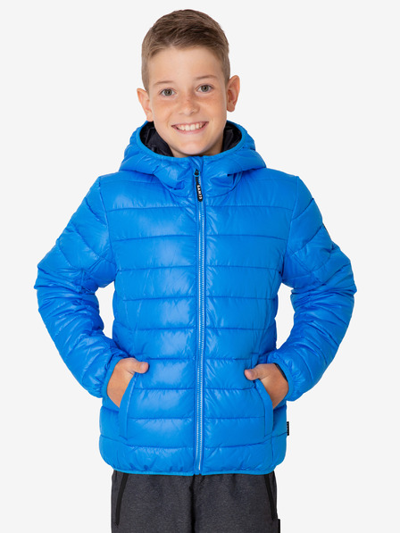 Sam 73 Blaue Steppwinterjacke für Jungen mit Kapuze SAM 73 Jonah