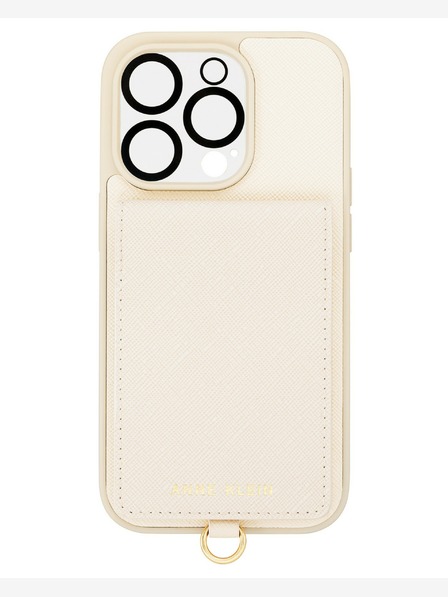 Anne Klein Anne Klein Cremefarbenes Cover für iPhone 14 Pro