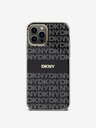 DKNY PC/TPU Repeat Pattern Tonal Stripe Magsafe Back Cover für iPhone 12/12 Pro Schwarz DKNY
