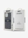 DKNY PC/TPU Repeat Pattern Tonal Stripe Magsafe Back Cover für iPhone 12/12 Pro Schwarz DKNY