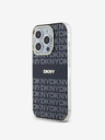 DKNY PC/TPU Repeat Pattern Tonal Stripe Magsafe Back Cover für iPhone 13 Pro Schwarz DKNY