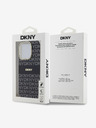 DKNY PC/TPU Repeat Pattern Tonal Stripe Magsafe Back Cover für iPhone 13 Pro Schwarz DKNY