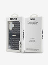DKNY DKNY PC/TPU Repeat Pattern Tonal Stripe Magsafe Back Cover für iPhone 16 Schwarz