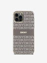 DKNY PC/TPU Wiederholungsmuster Tonal Stripe Magsafe Back Cover für iPhone 12/12 Pro Beige DKNY