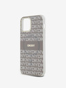 DKNY PC/TPU Wiederholungsmuster Tonal Stripe Magsafe Back Cover für iPhone 12/12 Pro Beige DKNY
