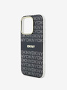 DKNY DKNY PC/TPU Repeat Pattern Tonal Stripe Magsafe Back Cover für iPhone 16 Pro Schwarz