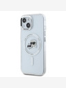 Karl Lagerfeld Karl Lagerfeld IML K&CH Heads Metallrahmen MagSafe Back Cover für iPhone 13 Transparent