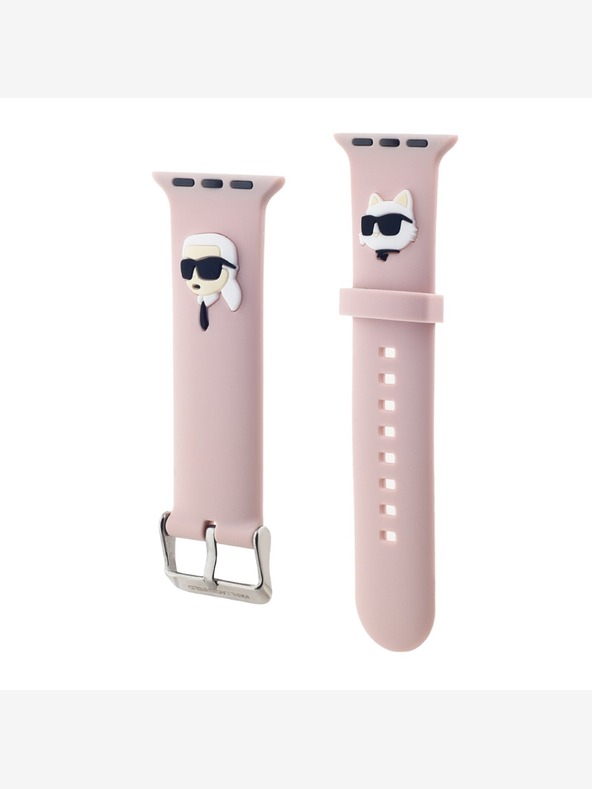Karl Lagerfeld Karl Lagerfeld Karl und Choupette Head NFT-Armband für Apple Watch 42/44/45/46/49 Pink