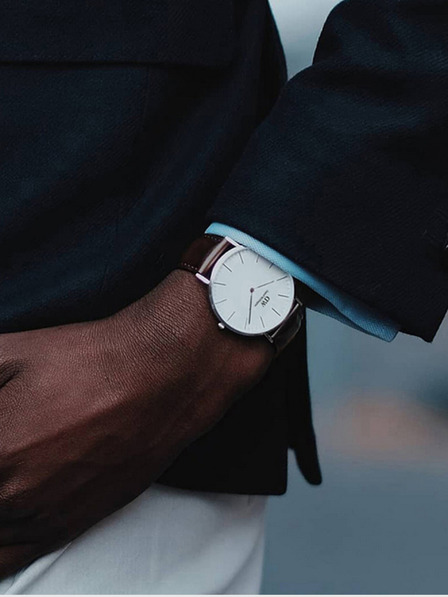 Daniel Wellington Daniel Wellington Classic St Mawes Herrenuhr mit Lederarmband