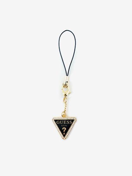 Guess Guess Strass-Dreieck Metall-Logo-Anhänger