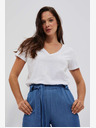 Moodo Weißes Damen-T-Shirt Moodo