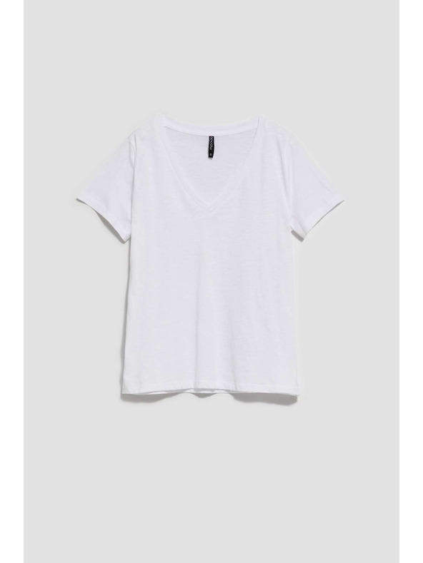 Moodo Weißes Damen-T-Shirt Moodo