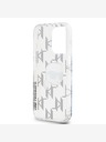 Karl Lagerfeld Karl Lagerfeld IML Galvanisierter Karlskopf Back Cover für iPhone 15 Pro Transparent