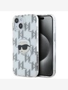 Karl Lagerfeld Karl Lagerfeld IML Galvanisierter Karlskopf Back Cover für iPhone 15 Transparent