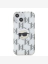 Karl Lagerfeld Karl Lagerfeld IML Galvanisierter Karlskopf Back Cover für iPhone 15 Transparent
