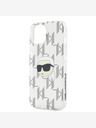 Karl Lagerfeld Karl Lagerfeld IML Galvanisierter Karlskopf Back Cover für iPhone 15 Transparent