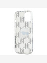 Karl Lagerfeld Karl Lagerfeld IML Galvanisierter Karlskopf Back Cover für iPhone 15 Transparent