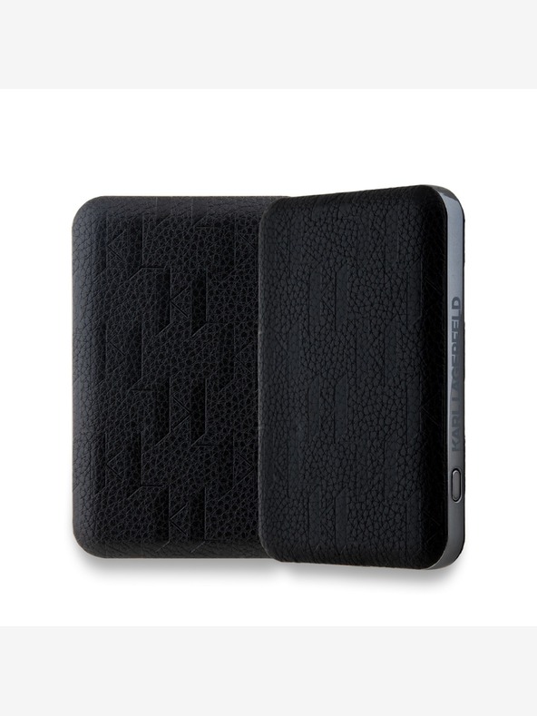 Karl Lagerfeld Karl Lagerfeld Geprägte K&CH Köpfe MagSafe Powerbank 5000mAh Schwarz