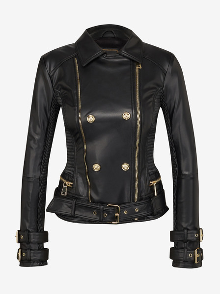 Guess Schwarze Damen Lederjacke Guess