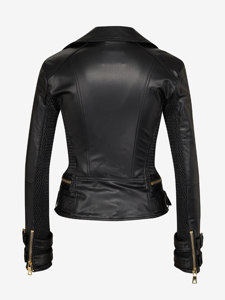 Guess Schwarze Damen Lederjacke Guess