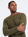 Ombre Clothing Khaki Herren Basic T-Shirt mit Tasche Ombre Clothing