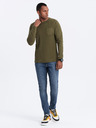 Ombre Clothing Khaki Herren Basic T-Shirt mit Tasche Ombre Clothing