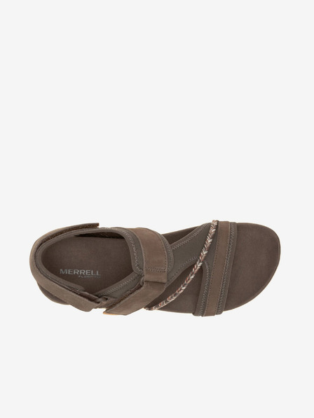 Merrell Braune Damen Ledersandalen MERRELL Terran 4 Backstrap