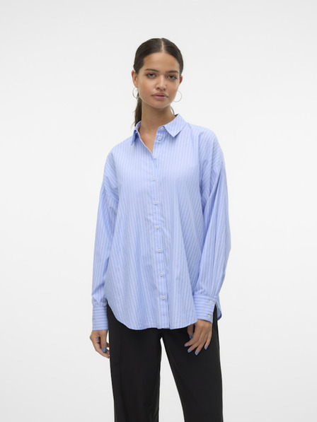 Vero Moda Blaues gestreiftes Damenhemd Vero Moda Fanni
