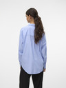Vero Moda Blaues gestreiftes Damenhemd Vero Moda Fanni