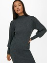 ONLY Dunkelgraues geripptes Pulloverkleid ONLY Katia