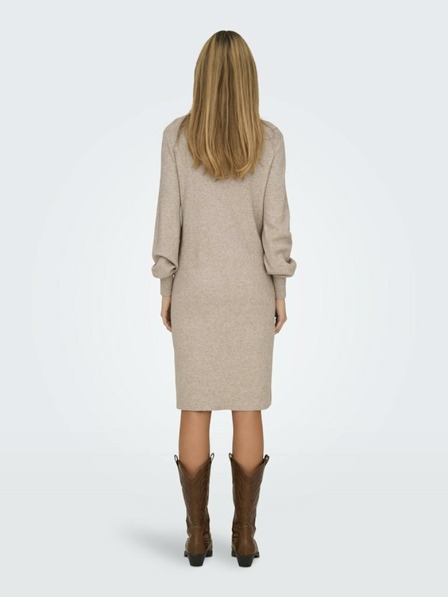 ONLY Beigefarbenes Damen-Pulloverkleid ONLY Katia
