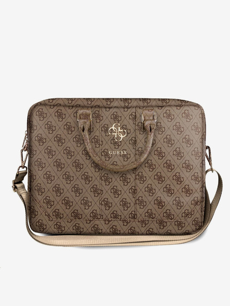 Guess Guess PU 4G Metall-Logo Notebooktasche 15/16 Braun"