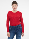 Orsay Rotes Damen-Langarm-T-Shirt ORSAY
