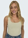 ONLY Beigefarbenes Basic-Tank-Top für Damen ONLY Ea (wendbar)