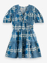 Scotch & Soda Blaues gemustertes Damenkleid von Scotch & Soda