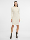 Orsay Cremefarbenes Damen-Pulloverkleid ORSAY