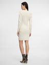 Orsay Cremefarbenes Damen-Pulloverkleid ORSAY