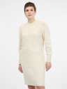 Orsay Cremefarbenes Damen-Pulloverkleid ORSAY