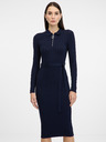 Orsay Dunkelblaues Damen-Midikleid ORSAY