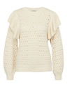 Orsay Cremefarbener Damenpullover mit Rüschen ORSAY