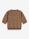 Scotch & Soda Brauner gemusterter Pullover für Damen Scotch & Soda