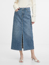 Orsay Blauer Damen Denim-Maxirock ORSAY