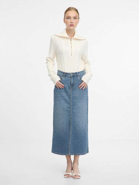 Orsay Blauer Denim-Maxirock ORSAY